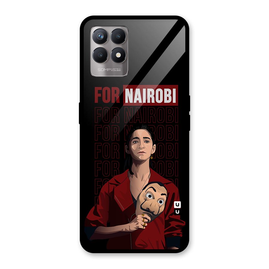 For Nairobi Money Heist Glass Back Case for Realme Narzo 50