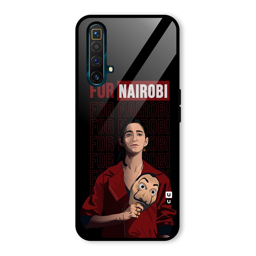 For Nairobi Money Heist Glass Back Case for Realme X3