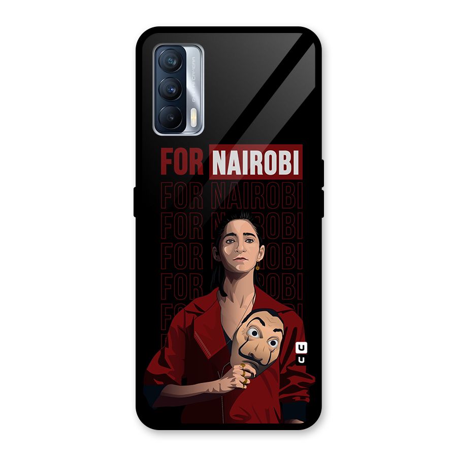 For Nairobi Money Heist Glass Back Case for Realme X7