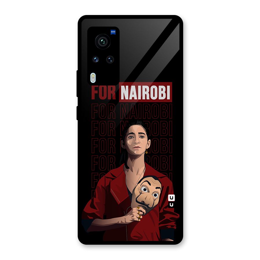 For Nairobi Money Heist Glass Back Case for Vivo X60 Pro