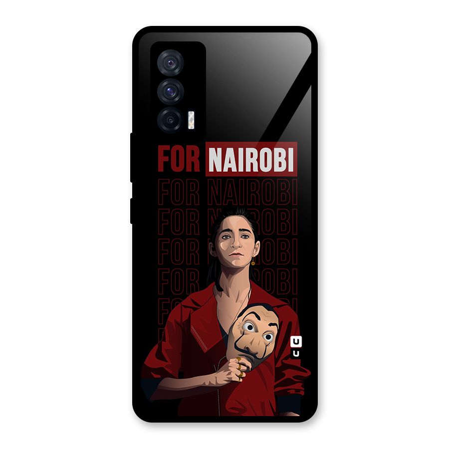 For Nairobi Money Heist Glass Back Case for Vivo iQOO 7 5G