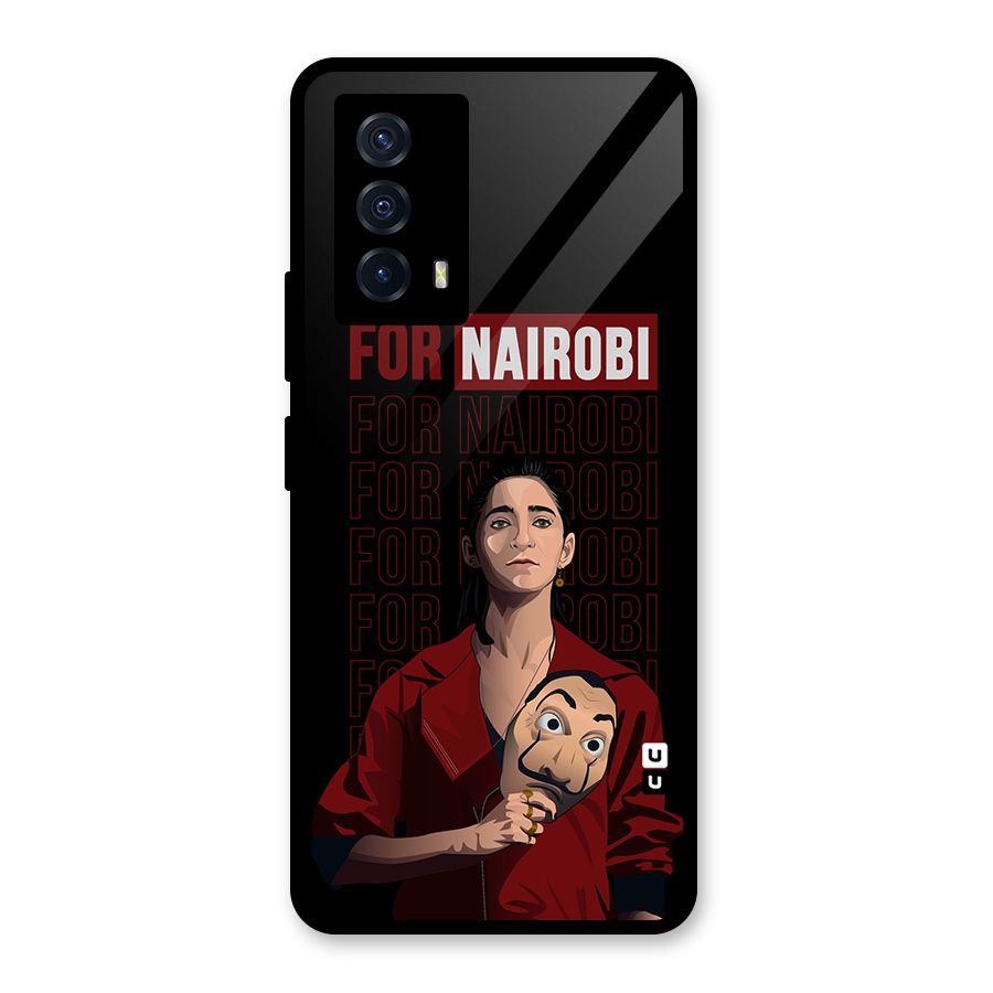 For Nairobi Money Heist Glass Back Case for Vivo iQOO Z5
