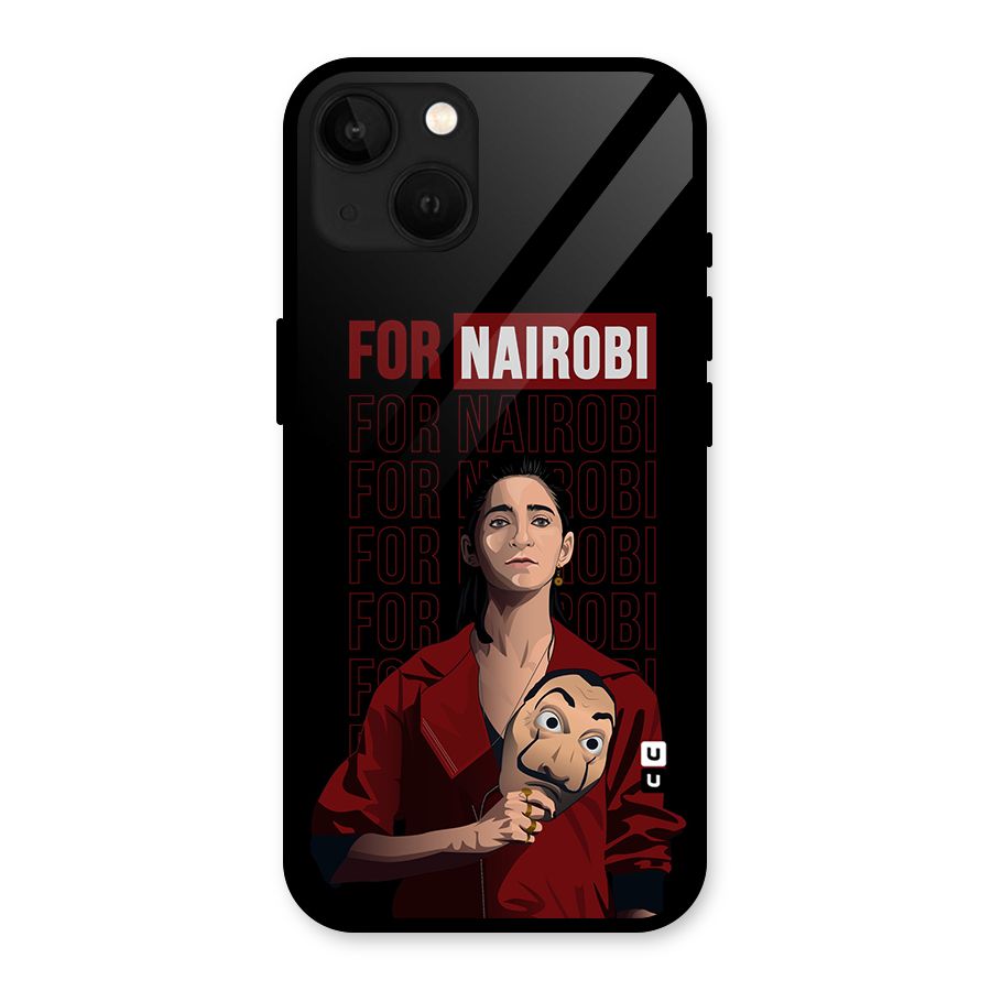For Nairobi Money Heist Glass Back Case for iPhone 13
