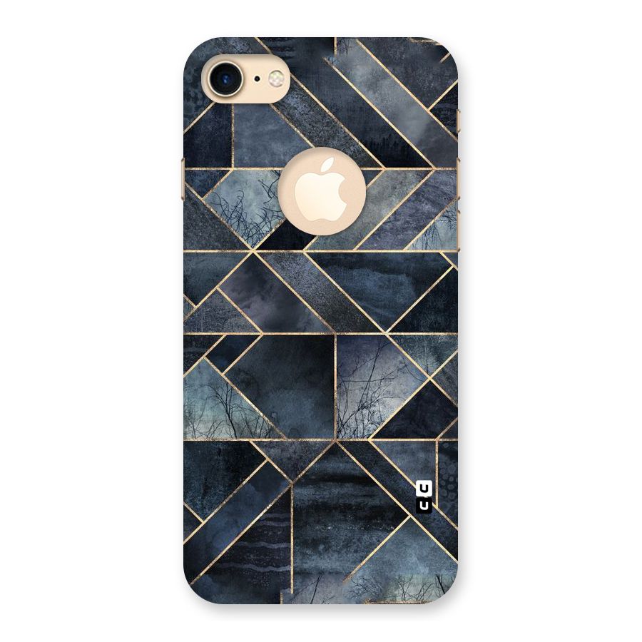 Forest Abstract Lines Back Case for iPhone 7 Logo Cut