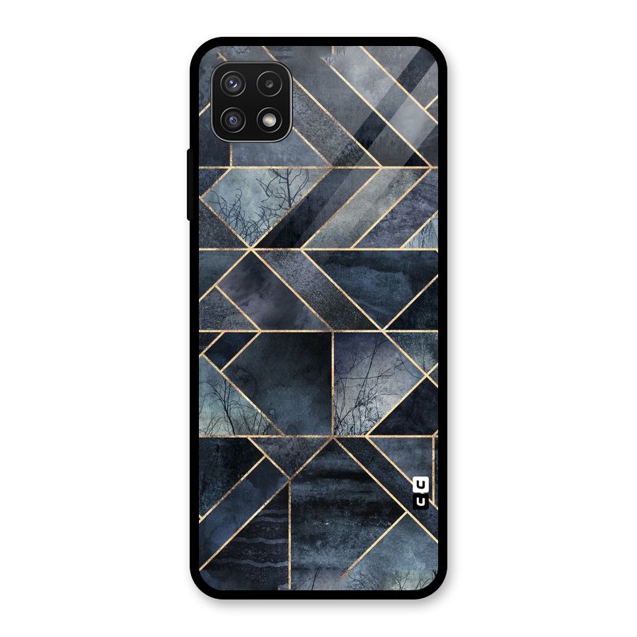 Forest Abstract Lines Glass Back Case for Galaxy A22 5G