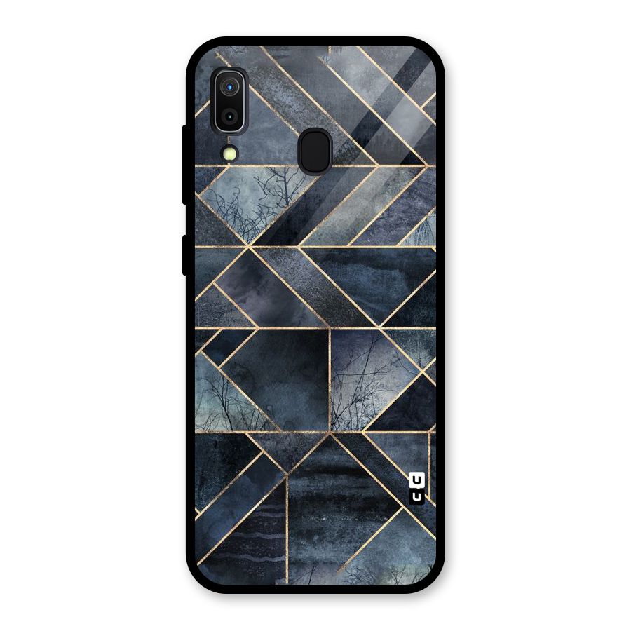 Forest Abstract Lines Glass Back Case for Galaxy A30