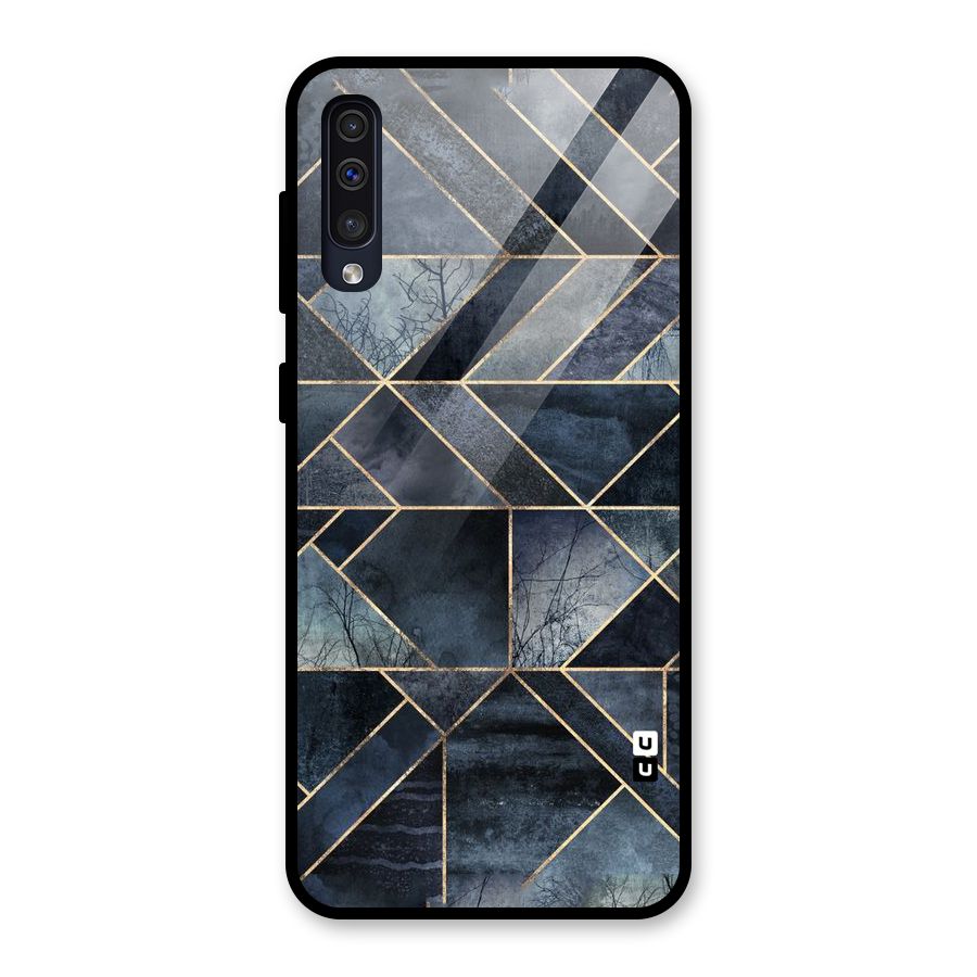 Forest Abstract Lines Glass Back Case for Galaxy A50