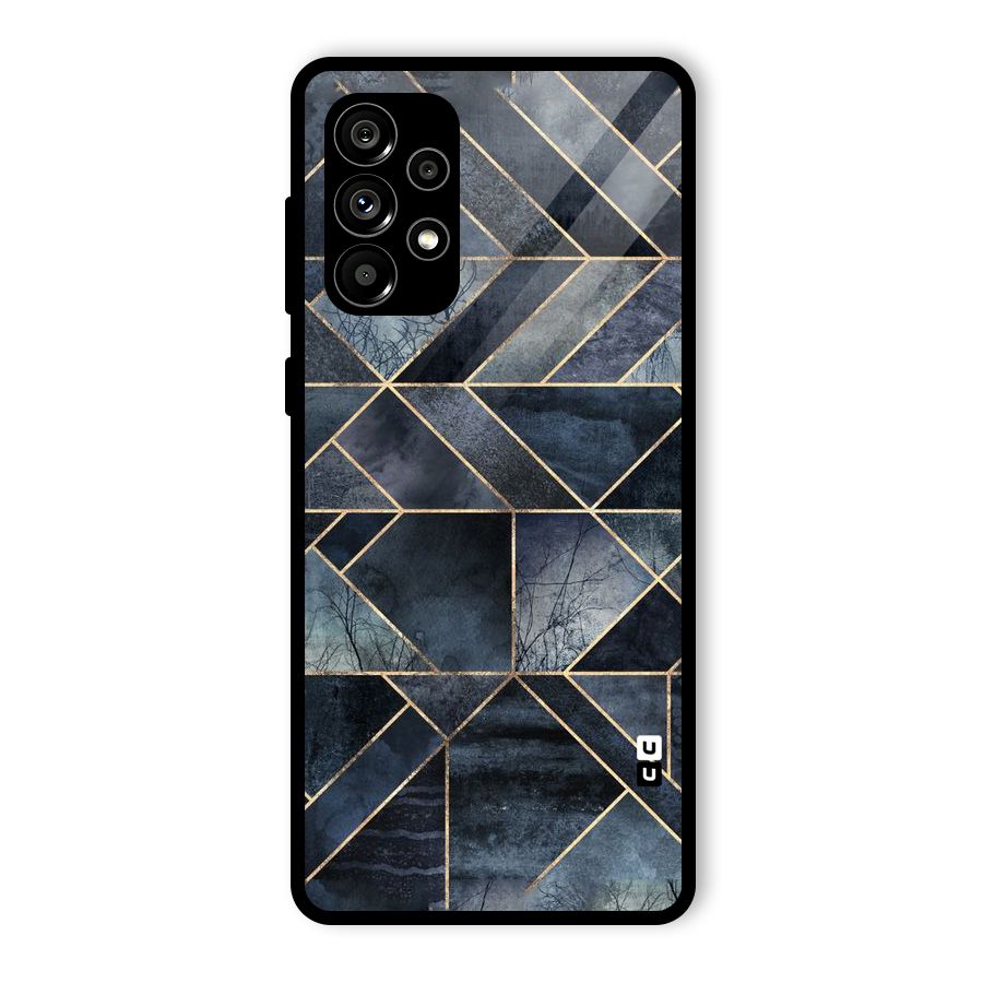 Forest Abstract Lines Glass Back Case for Galaxy A73 5G