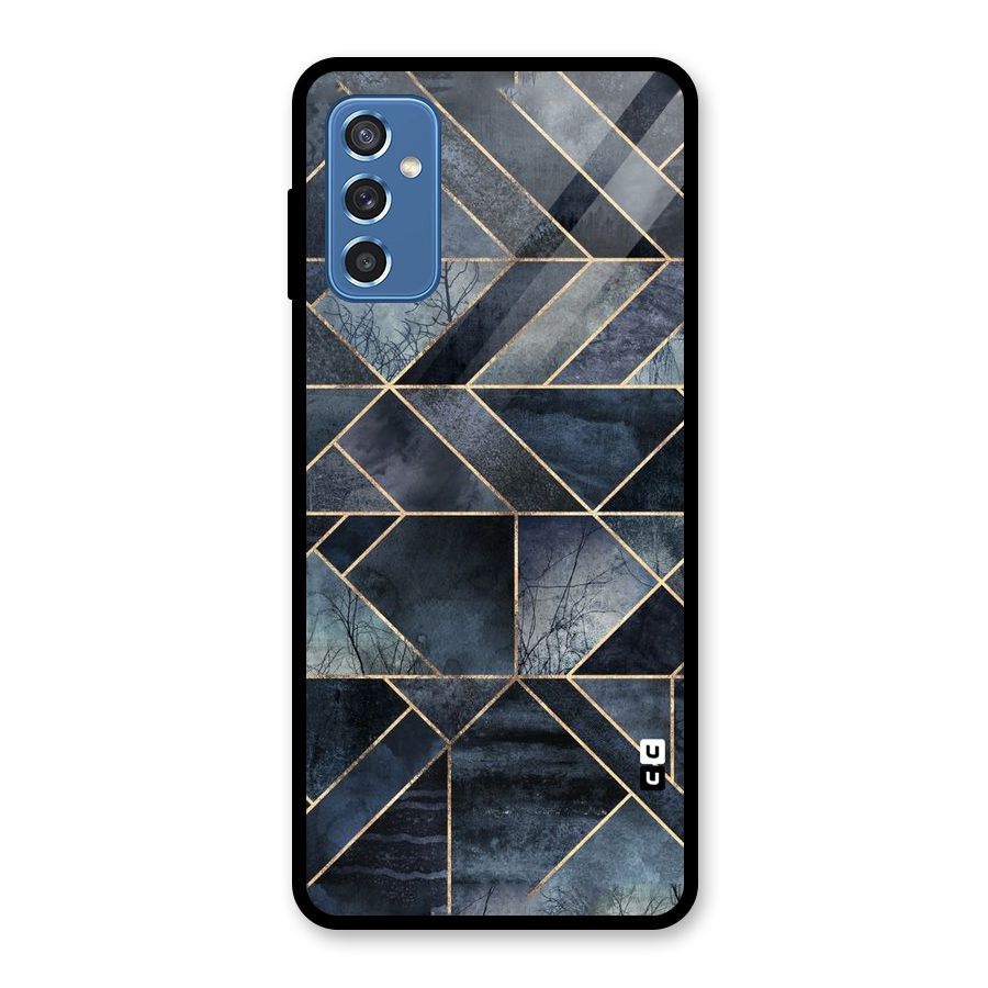 Forest Abstract Lines Glass Back Case for Galaxy M52 5G