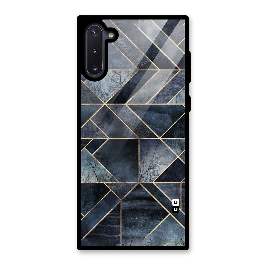 Forest Abstract Lines Glass Back Case for Galaxy Note 10