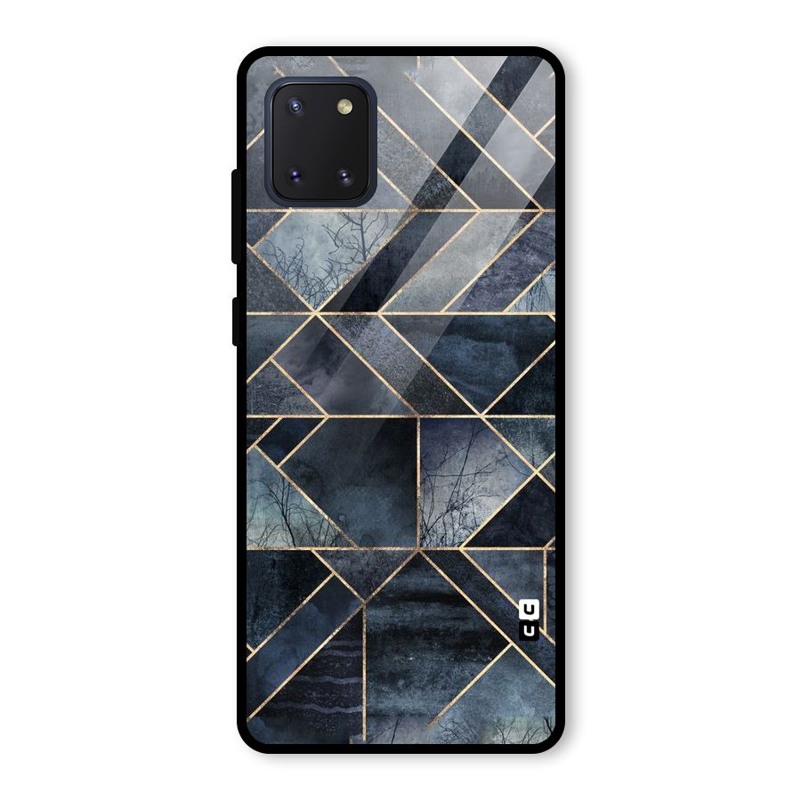 Forest Abstract Lines Glass Back Case for Galaxy Note 10 Lite