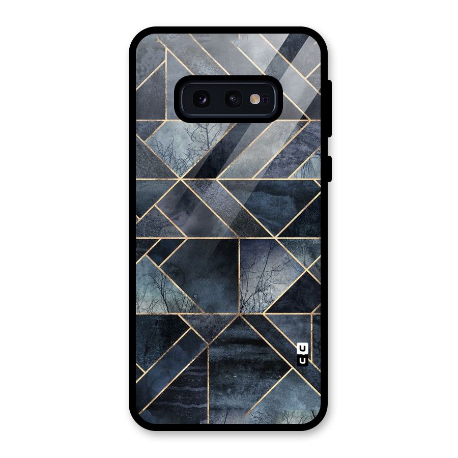 Forest Abstract Lines Glass Back Case for Galaxy S10e