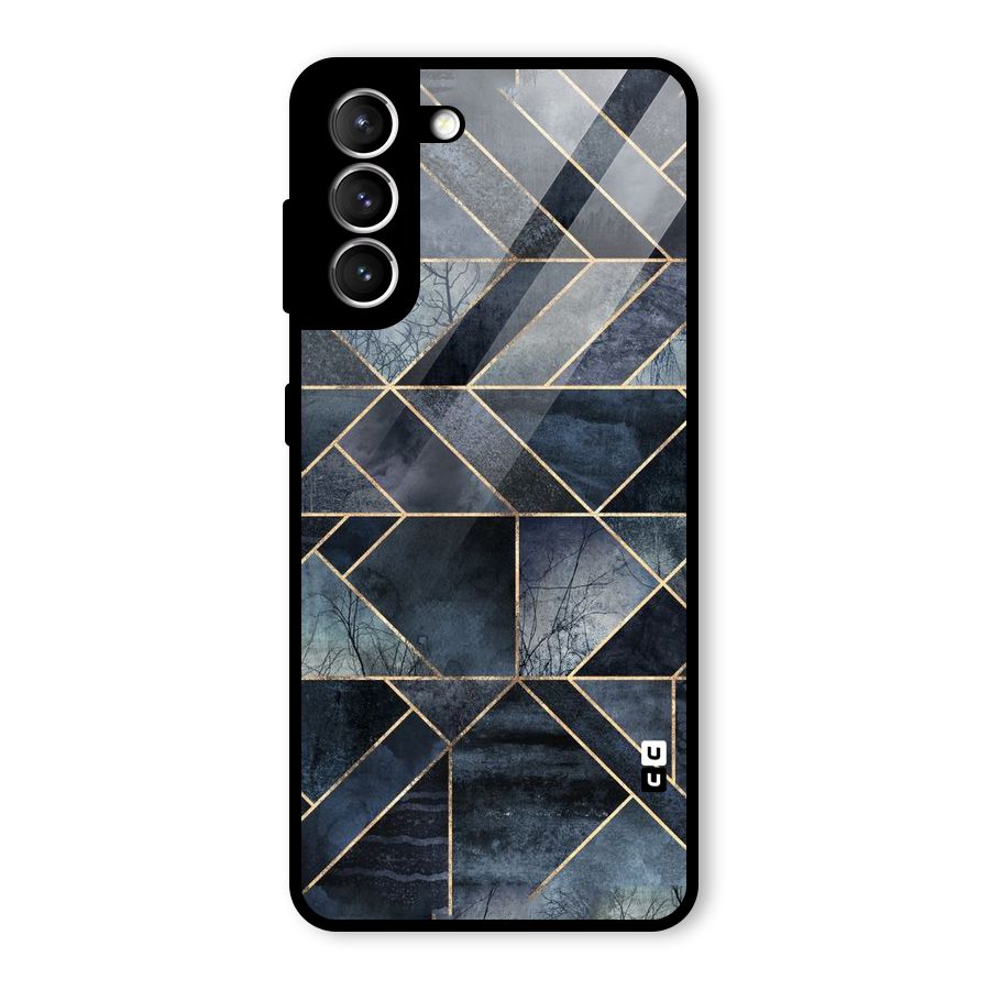 Forest Abstract Lines Glass Back Case for Galaxy S21 5G