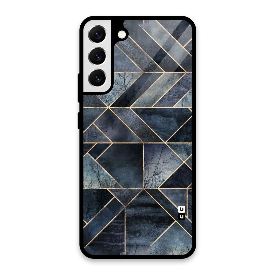 Forest Abstract Lines Glass Back Case for Galaxy S22 Plus 5G