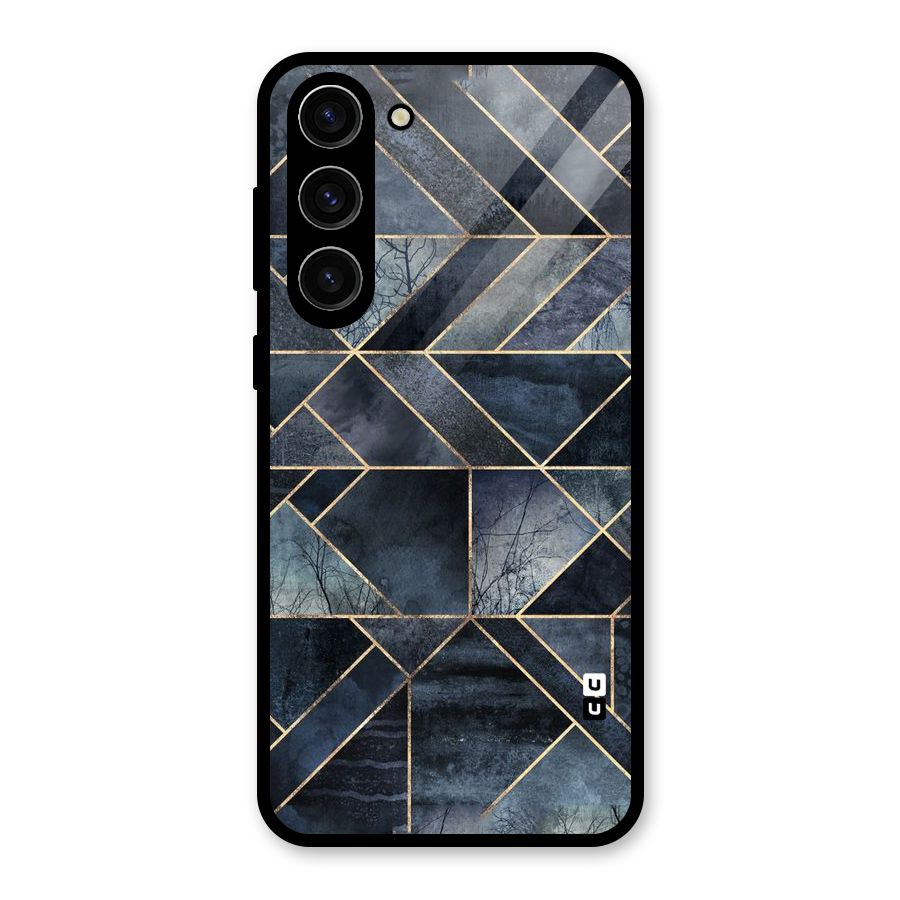 Forest Abstract Lines Glass Back Case for Galaxy S23 Plus