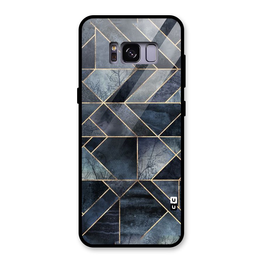 Forest Abstract Lines Glass Back Case for Galaxy S8