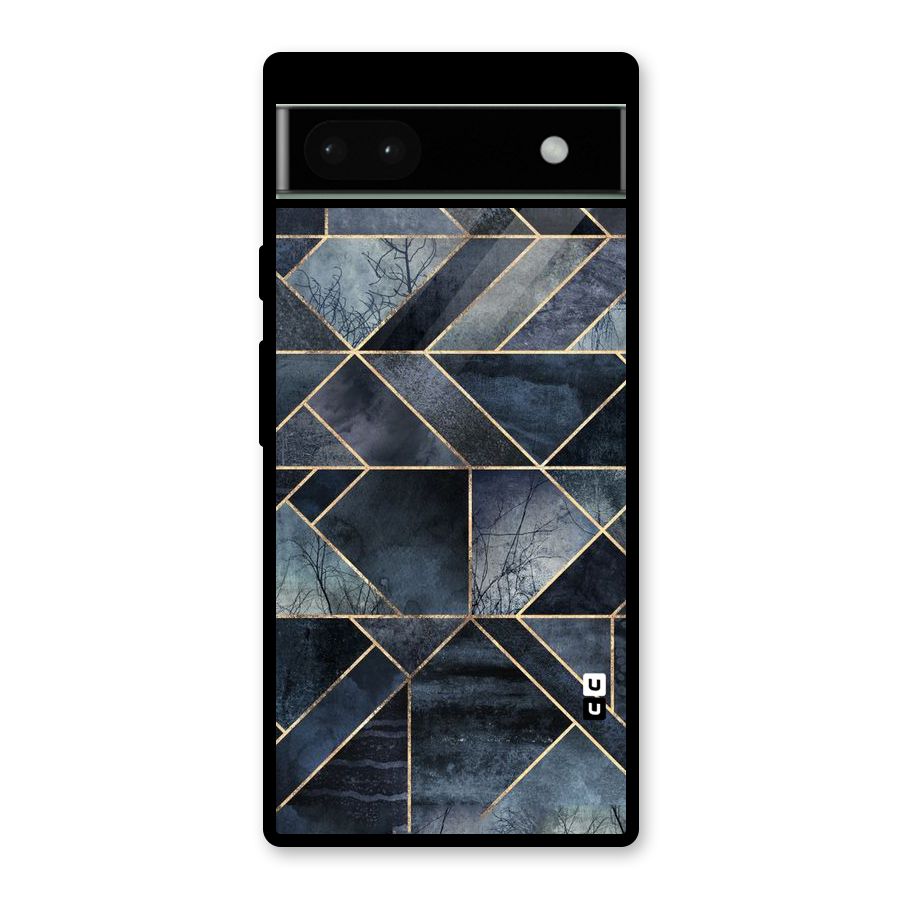 Forest Abstract Lines Glass Back Case for Google Pixel 6a