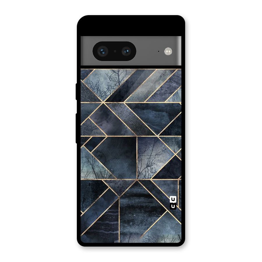 Forest Abstract Lines Glass Back Case for Google Pixel 7