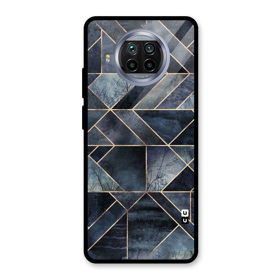 Forest Abstract Lines Glass Back Case for Mi 10i