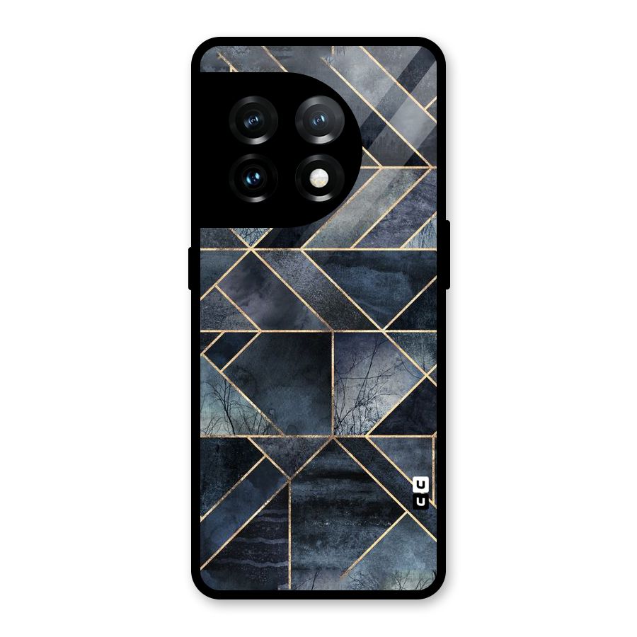 Forest Abstract Lines Glass Back Case for OnePlus 11