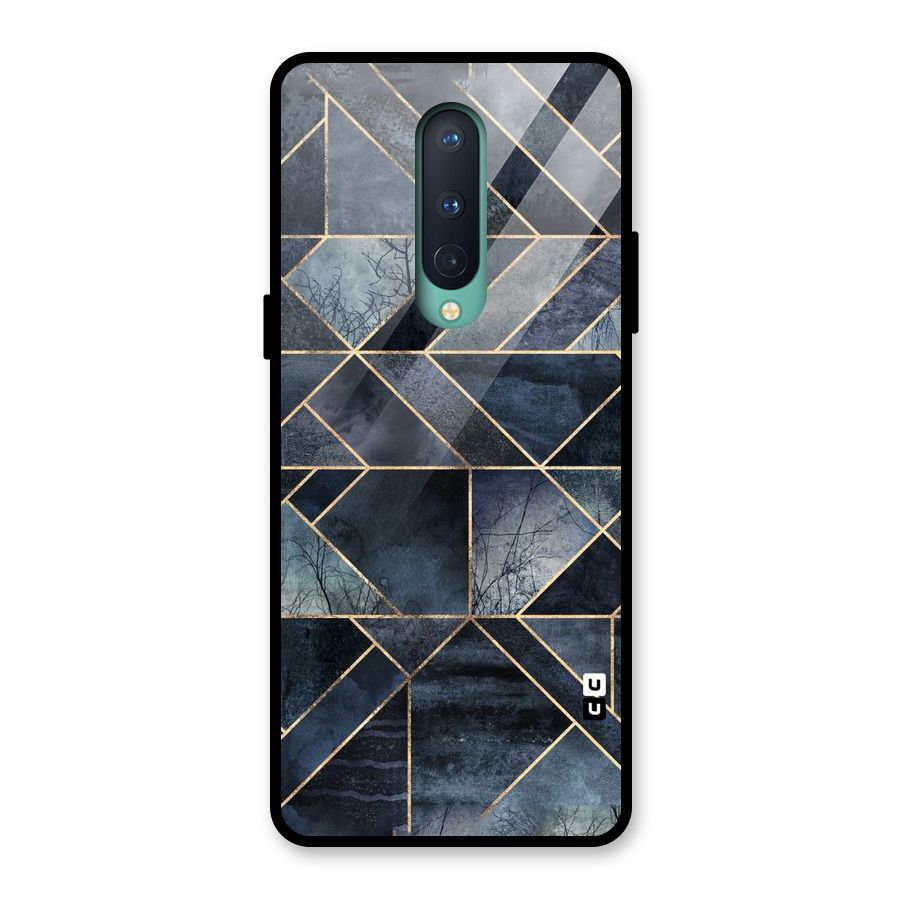 Forest Abstract Lines Glass Back Case for OnePlus 8