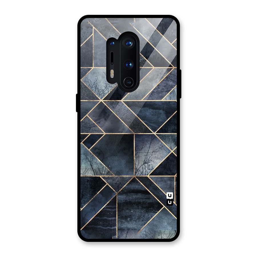 Forest Abstract Lines Glass Back Case for OnePlus 8 Pro