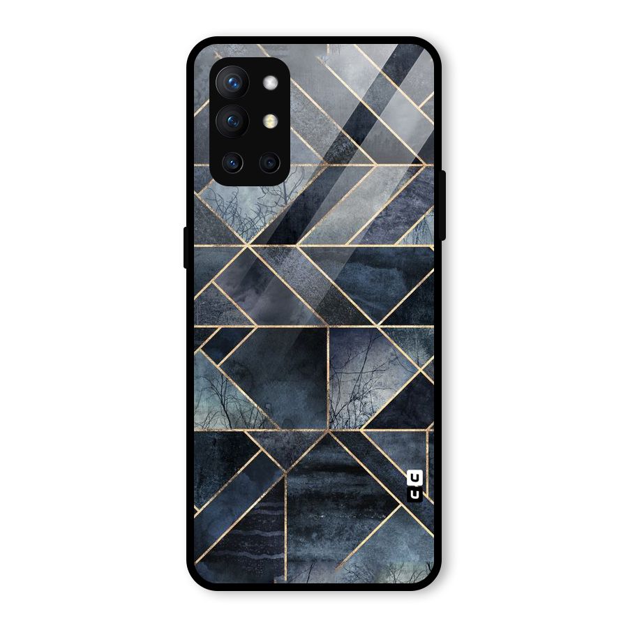 Forest Abstract Lines Glass Back Case for OnePlus 9R