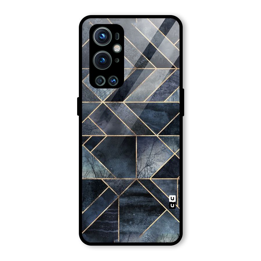 Forest Abstract Lines Glass Back Case for OnePlus 9 Pro