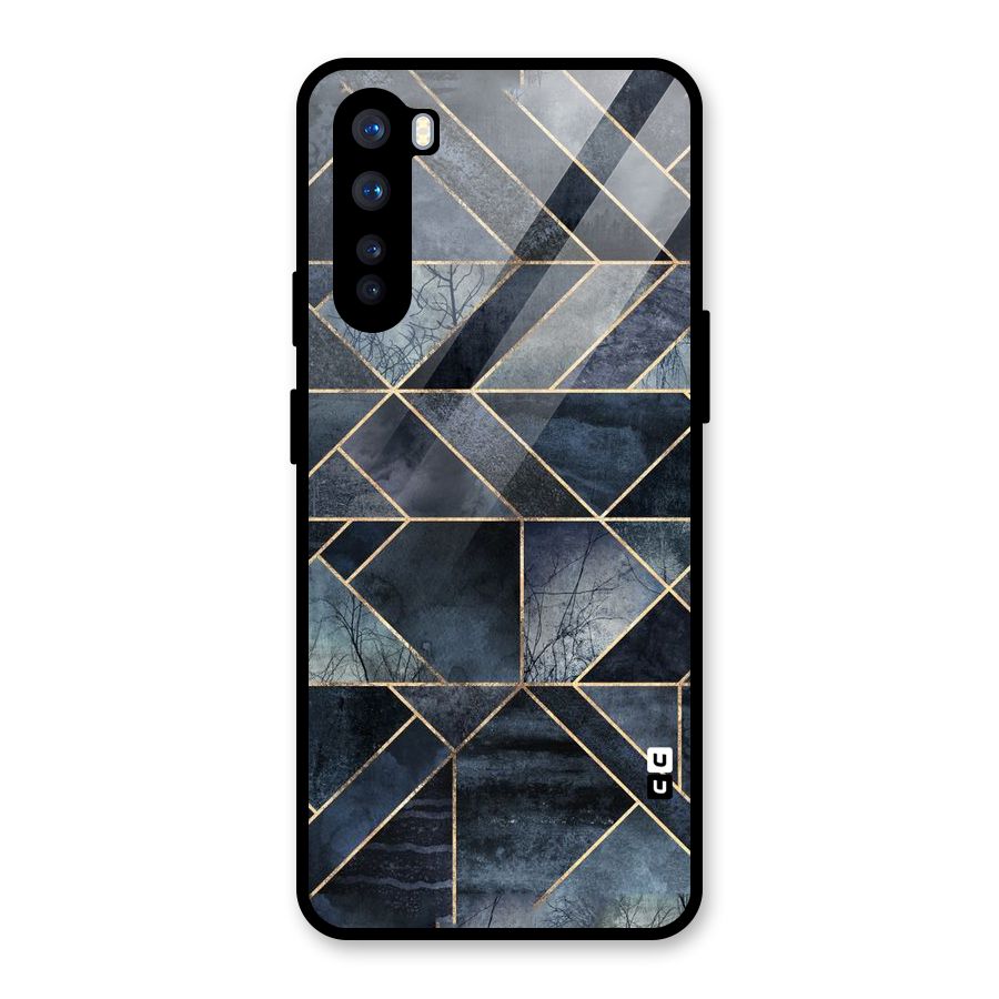 Forest Abstract Lines Glass Back Case for OnePlus Nord