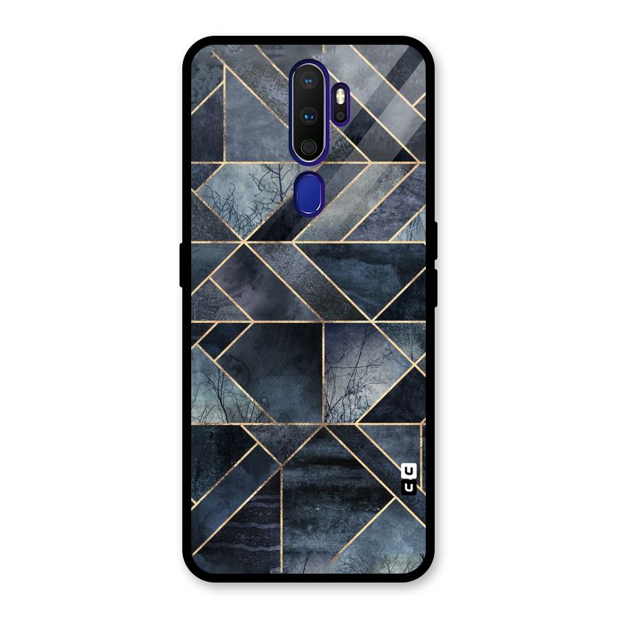 Forest Abstract Lines Glass Back Case for Oppo A9 (2020)