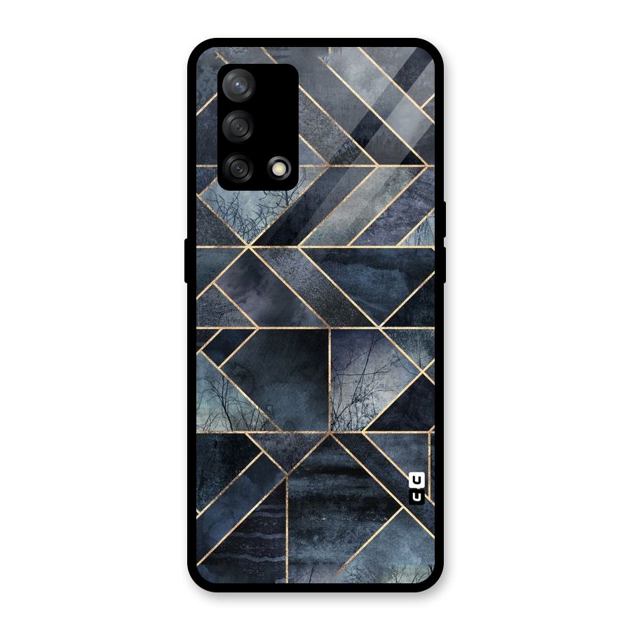 Forest Abstract Lines Glass Back Case for Oppo F19