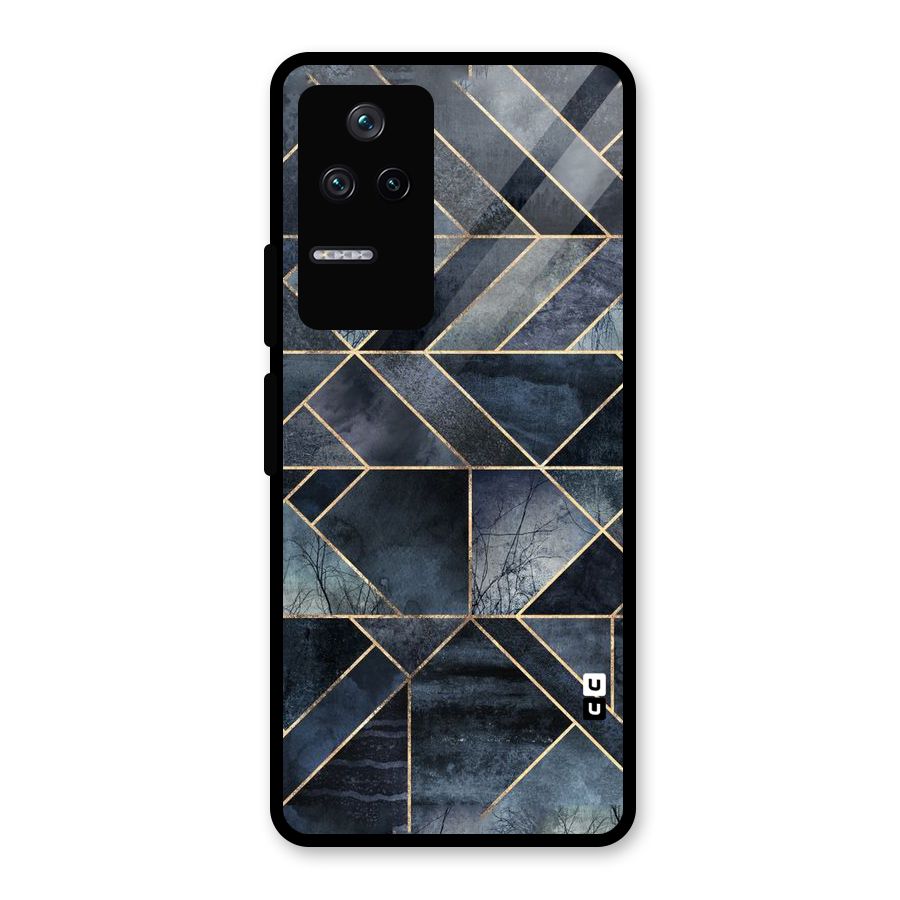 Forest Abstract Lines Glass Back Case for Poco F4 5G