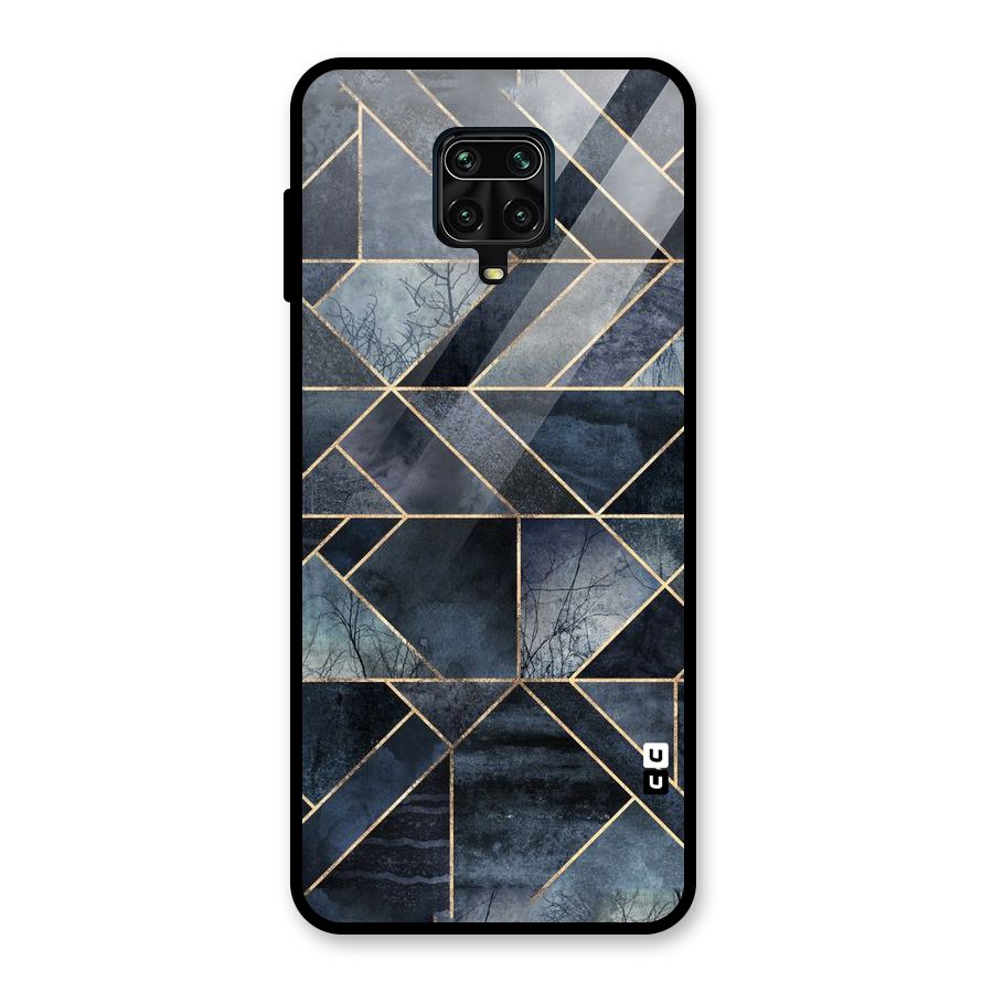 Forest Abstract Lines Glass Back Case for Poco M2 Pro