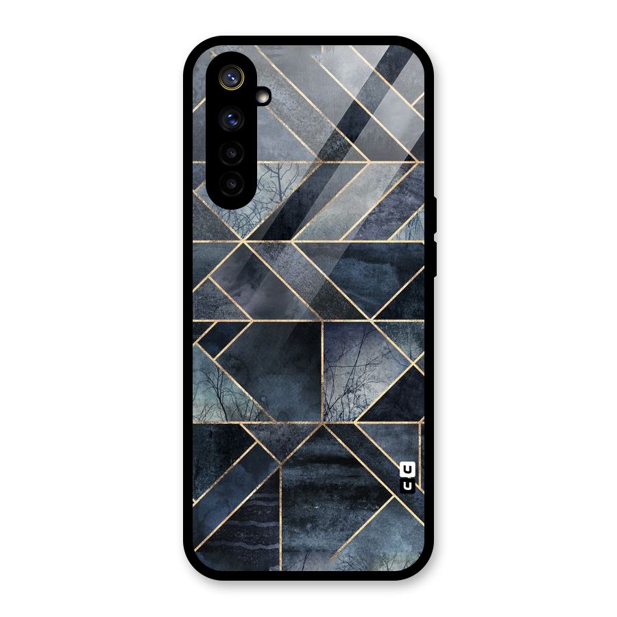 Forest Abstract Lines Glass Back Case for Realme 6