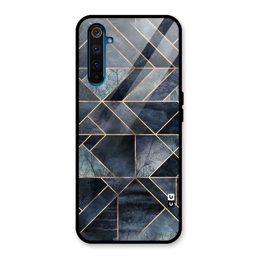 Forest Abstract Lines Glass Back Case for Realme 6 Pro