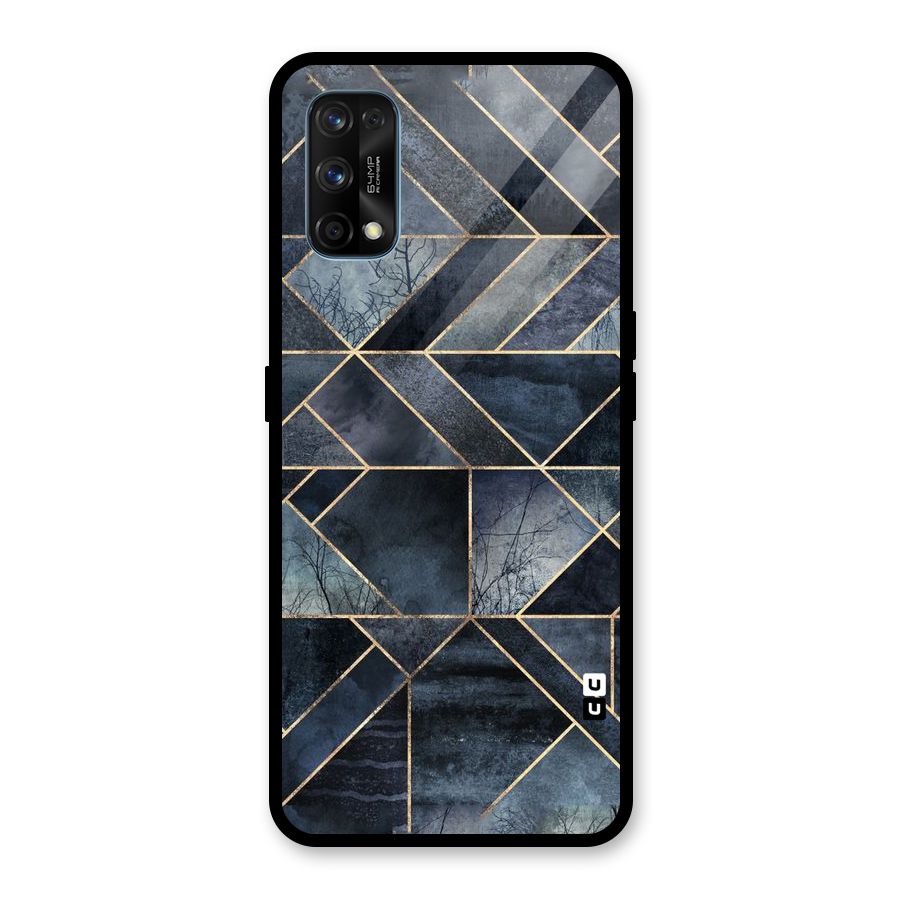 Forest Abstract Lines Glass Back Case for Realme 7 Pro