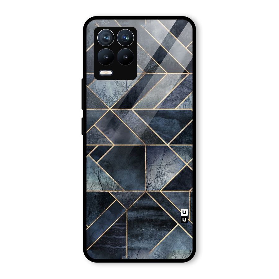 Forest Abstract Lines Glass Back Case for Realme 8 Pro