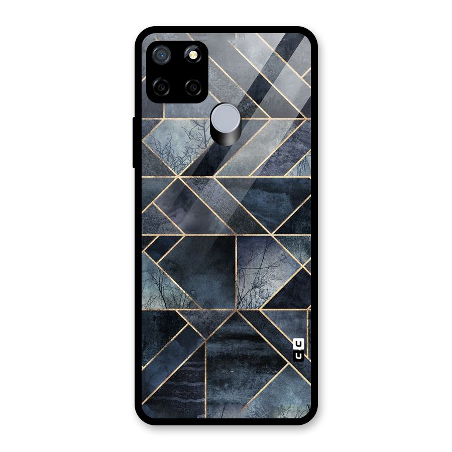 Forest Abstract Lines Glass Back Case for Realme C12