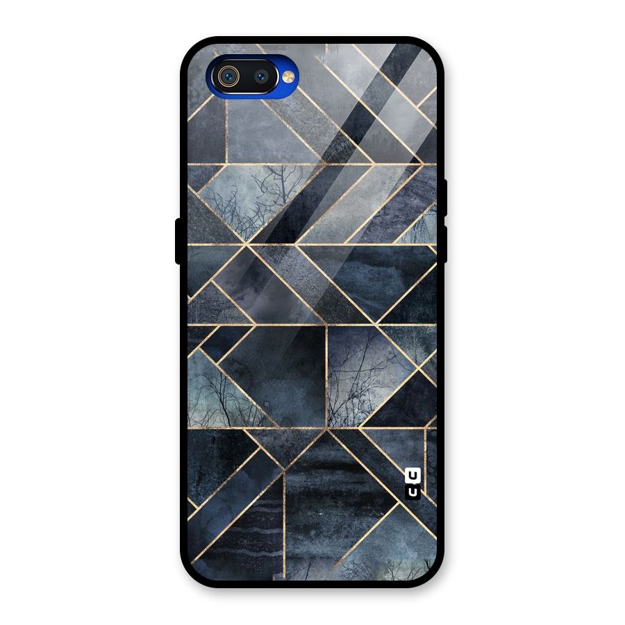 Forest Abstract Lines Glass Back Case for Realme C2