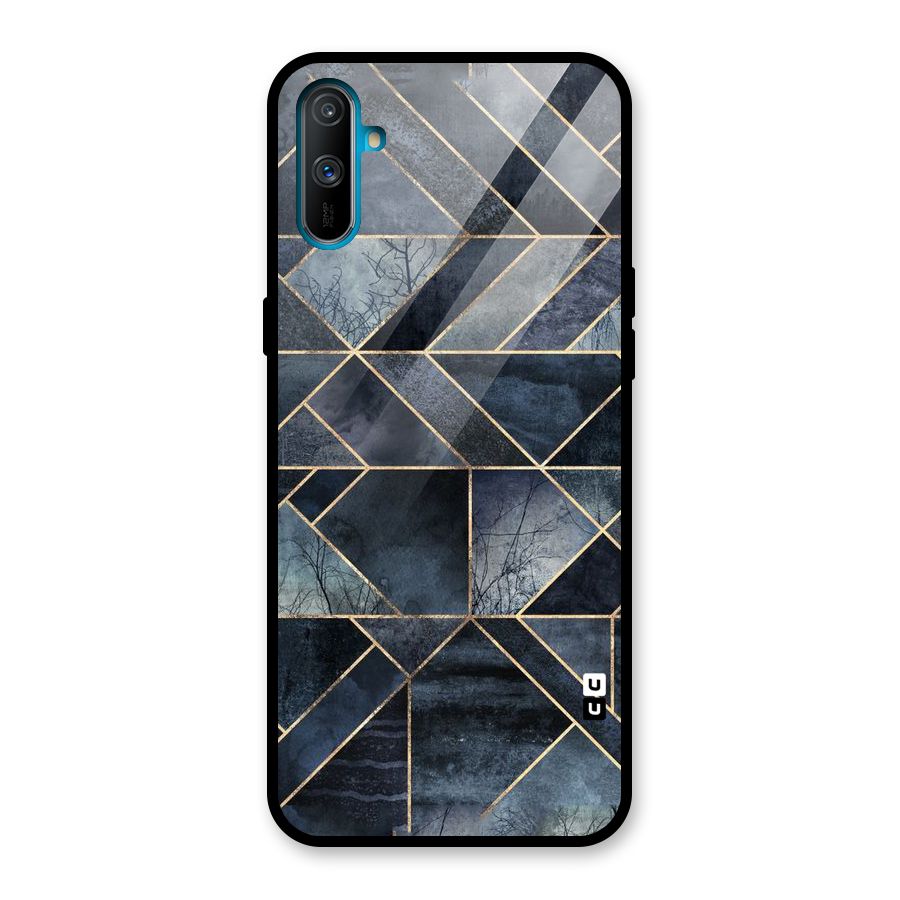 Forest Abstract Lines Glass Back Case for Realme C3