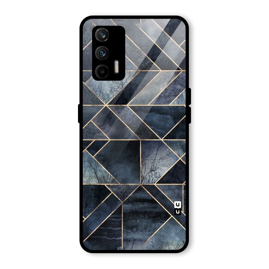 Forest Abstract Lines Glass Back Case for Realme GT 5G