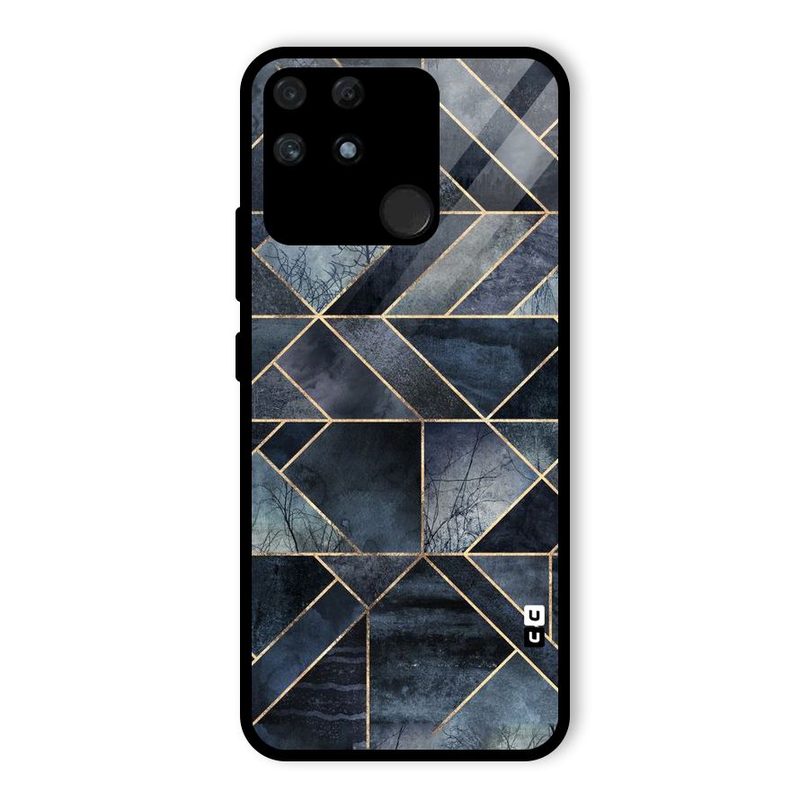 Forest Abstract Lines Glass Back Case for Realme Narzo 50A