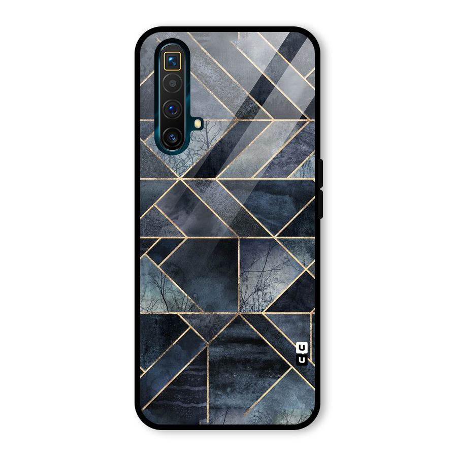 Forest Abstract Lines Glass Back Case for Realme X3 SuperZoom