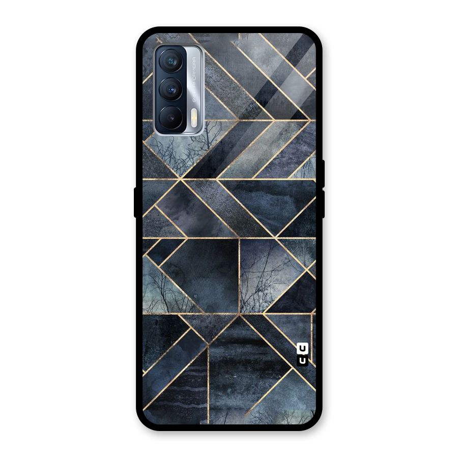 Forest Abstract Lines Glass Back Case for Realme X7