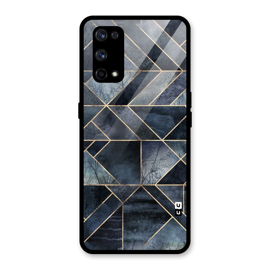 Forest Abstract Lines Glass Back Case for Realme X7 Pro