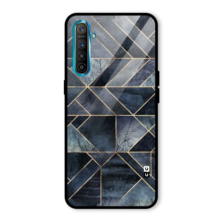 Forest Abstract Lines Glass Back Case for Realme XT