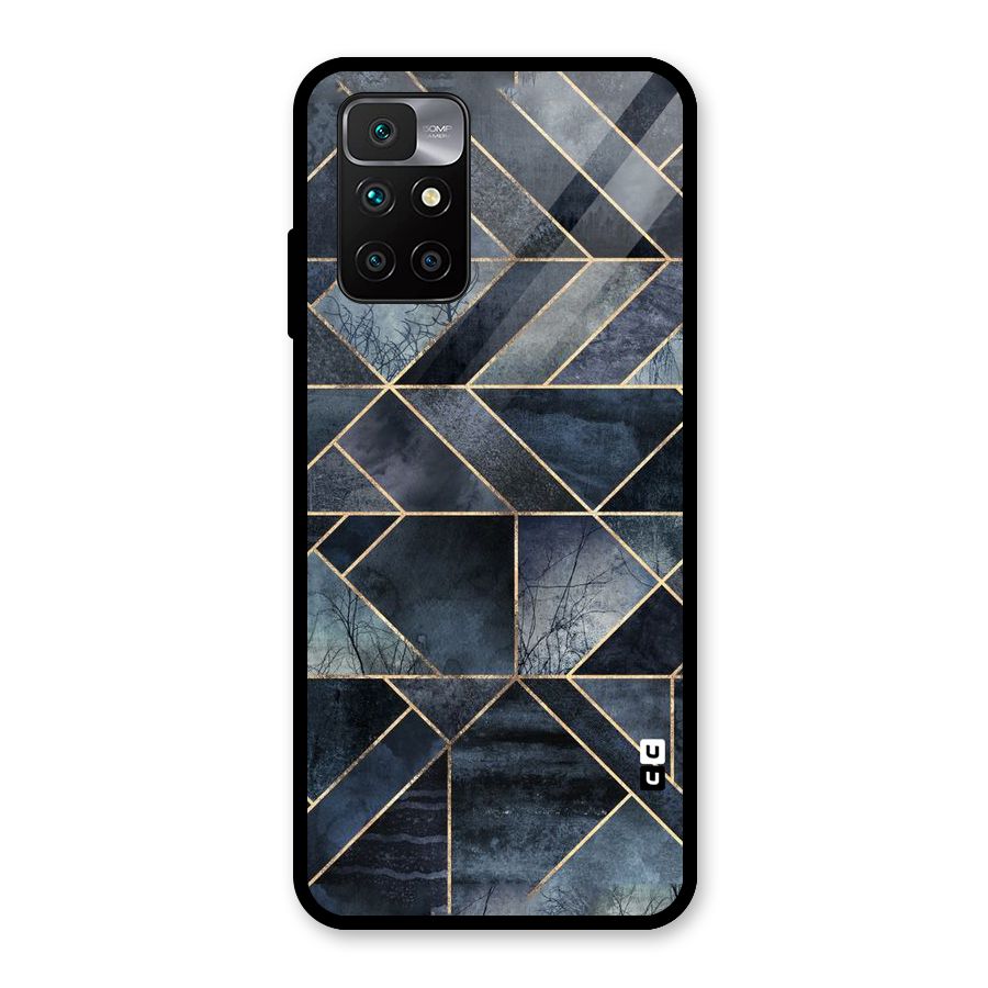 Forest Abstract Lines Glass Back Case for Redmi 10 Prime