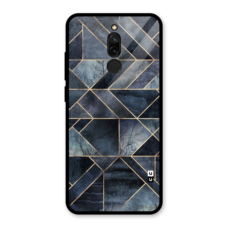 Forest Abstract Lines Glass Back Case for Redmi 8