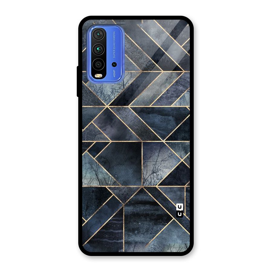 Forest Abstract Lines Glass Back Case for Redmi 9 Power