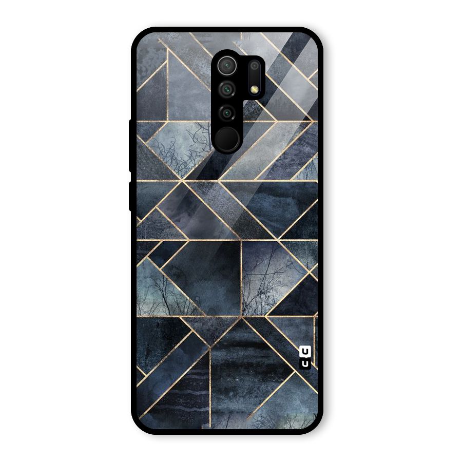 Forest Abstract Lines Glass Back Case for Redmi 9 Prime